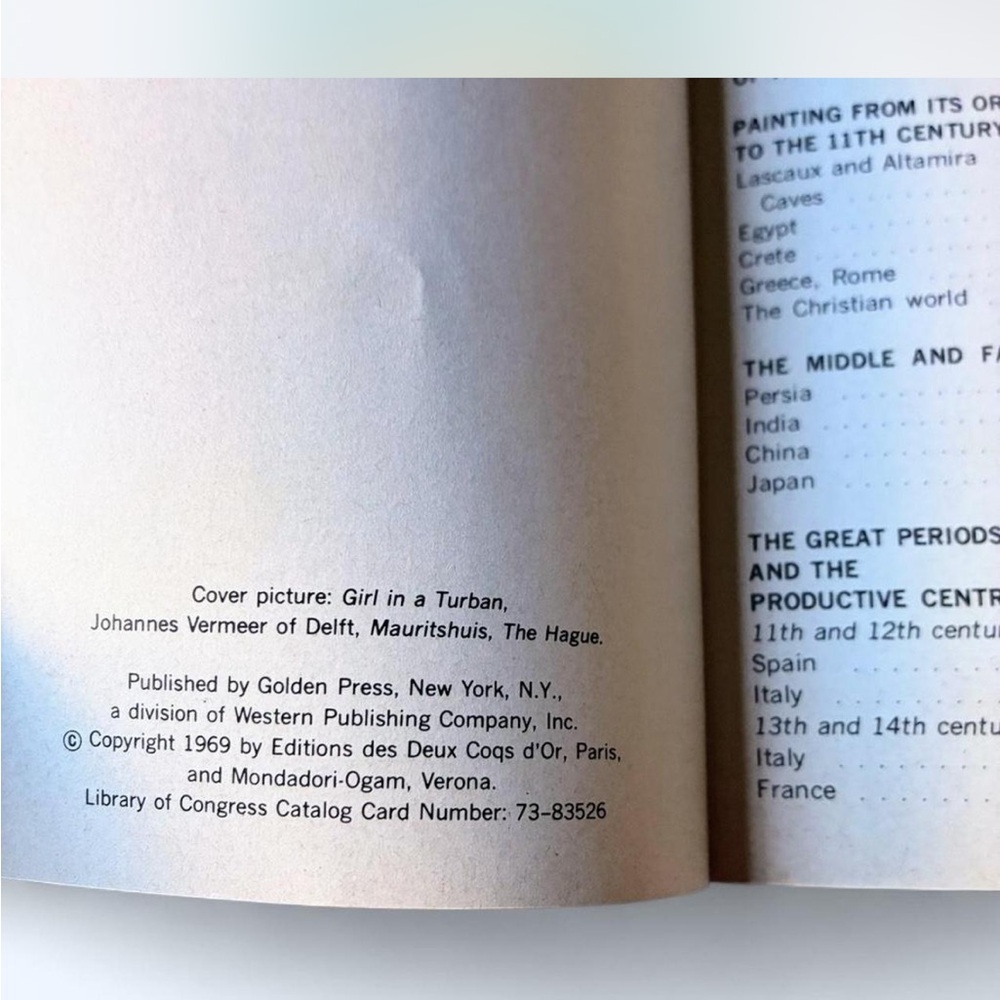 1971 Golden Art Guide: Painting from its origins to the 20th century art book - Picture 5 of 8